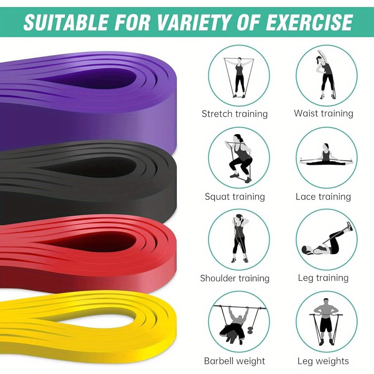 Resistance Band, Pull Up Bands, Pull Up Assistance Bands, Workout Bands, Exercise Bands, Resistance Bands Set for Legs, Working Out, Muscle Training, Physical Therapy, Shape Body, Men Women