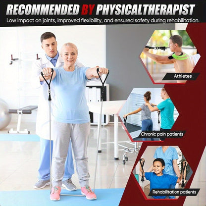 Resistance Bands Set 150lb 200lb 250lb HPYGN Exercise Resistance Bands with Handles 5 Tube Fitn Bands with Door Anchor Handles Portable Bag Legs Ankle Straps for Muscle Training
