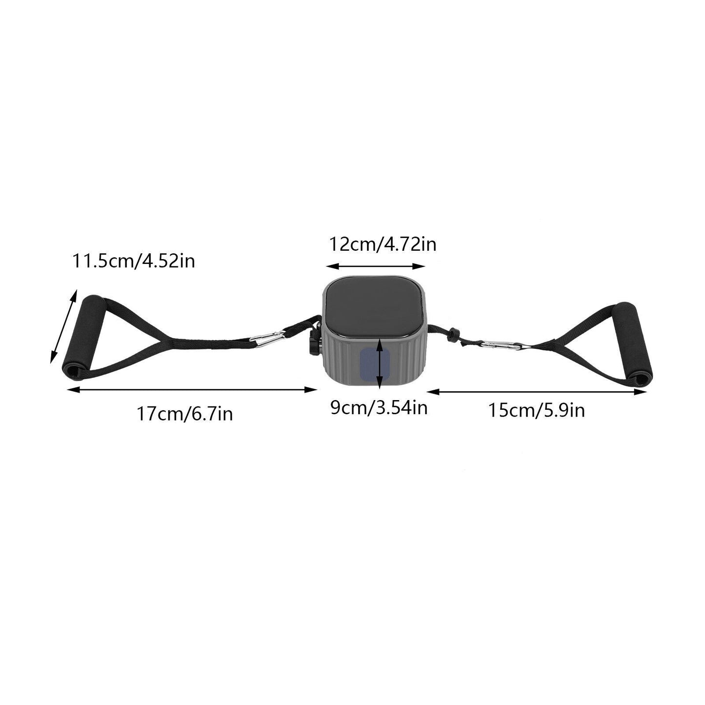 Portable Full-Body Workout Band & Pump Set with Comfort Handles - Adjustable Resistance 6.61-39.68 lbs, Durable ABS & TPE, Easy Assembly for Home & Outdoor Fitness, Includes Leg Straps & Storage Bag, Gym Accessories, Exercise Band, Compact Design