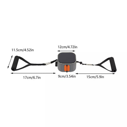 2pcs Adjustable Resistance Bands Set Portable Home Gym Workout Bands& Pump Set with Leg Straps & Handles Compact Travel Fitness Equipment Fitness Pump and Band Kit for Men & Women Strength Training Toning & Muscle Building